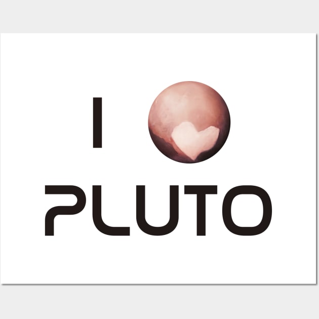 I Love Pluto Wall Art by ryanlaing